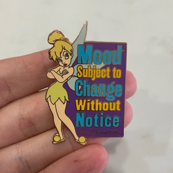 Tinkerbell Mood Subject to Change Without Notice Trading Pin - Picture 1 of 2